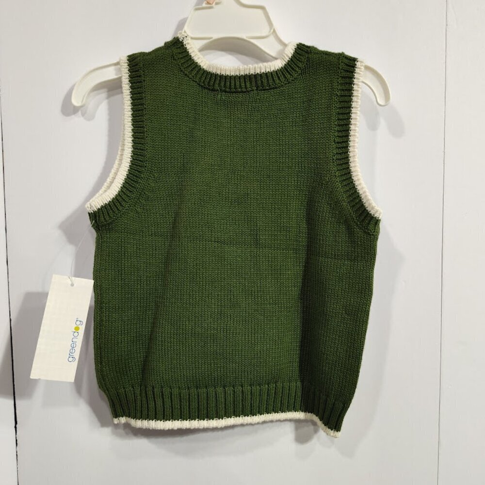 Greendog Y2K Christmas Sweater Vest Boy's 24 Months 100% Cotton NWT - Picture 7 of 10